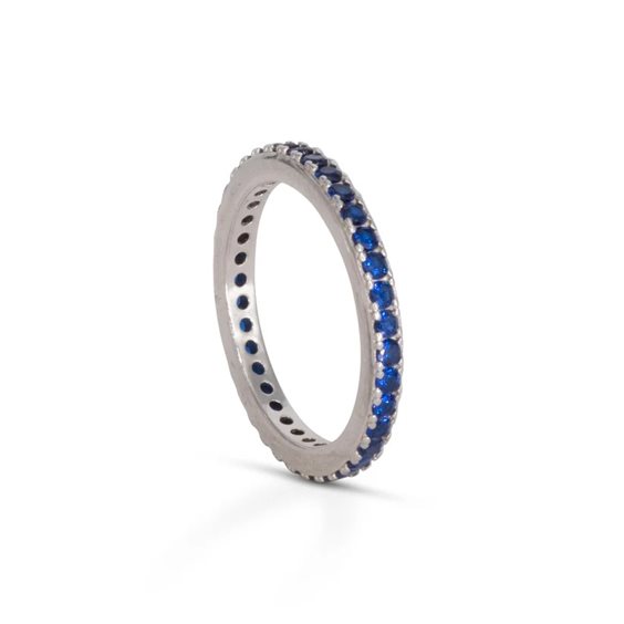 Ring Dilvdò Woman Eternity in Silver Zircone ANLVBBL-12 - ANLVBBL-12